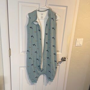 Kyte Baby Large 1.0 tog Blue Sleeveless sleep bag Walker with wales/fish/boat